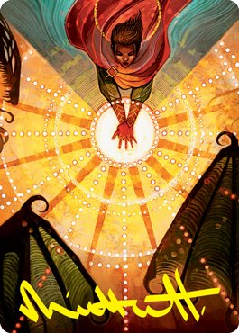 Grapeshot Art Card (Gold-Stamped Signature) [Strixhaven: School of Mages Art Series] Magic: The Gathering