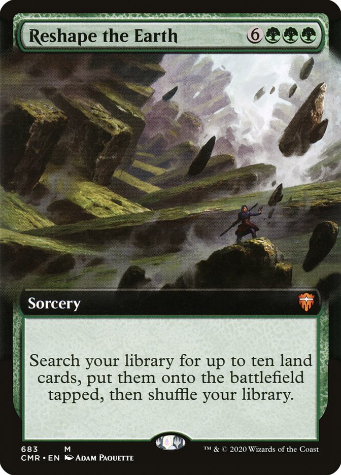 Reshape the Earth (Extended Art) [Commander Legends] Magic: The Gathering