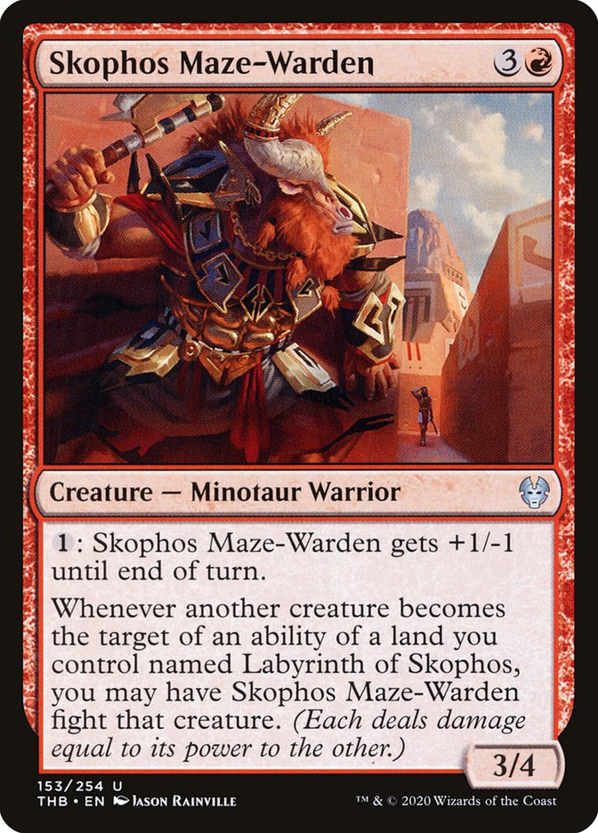 Skophos Maze-Warden [Theros Beyond Death] Magic: The Gathering