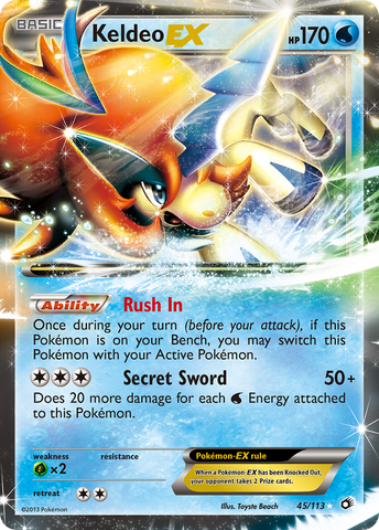 Keldeo EX (45/113) [Black & White: Legendary Treasures] Pokémon