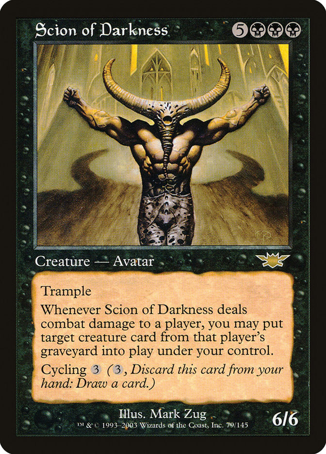 Scion of Darkness [Legions] Magic: The Gathering