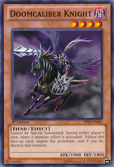 Doomcaliber Knight [BP02-EN062] Common Yu-Gi-Oh!