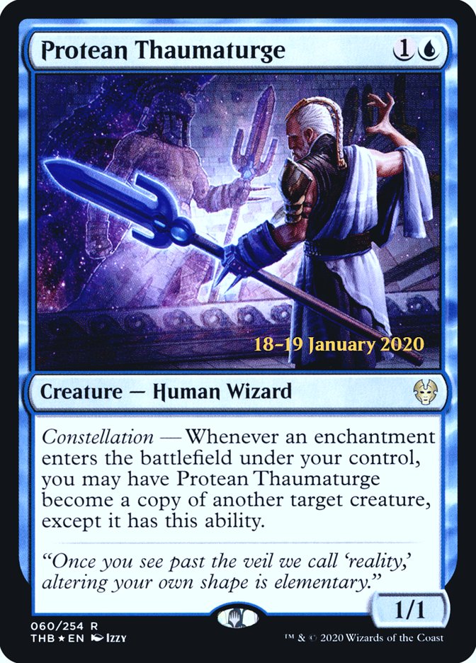 Protean Thaumaturge [Theros Beyond Death Prerelease Promos] Magic: The Gathering