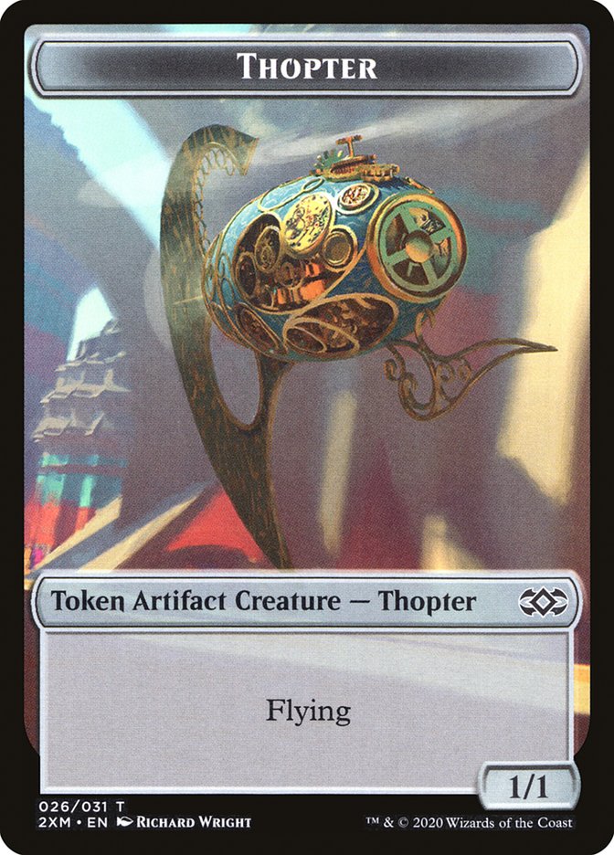 Servo // Thopter (026) Double-Sided Token [Double Masters Tokens] Magic: The Gathering