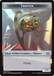 Myr (024) // Thopter (026) Double-Sided Token [Double Masters Tokens] Magic: The Gathering