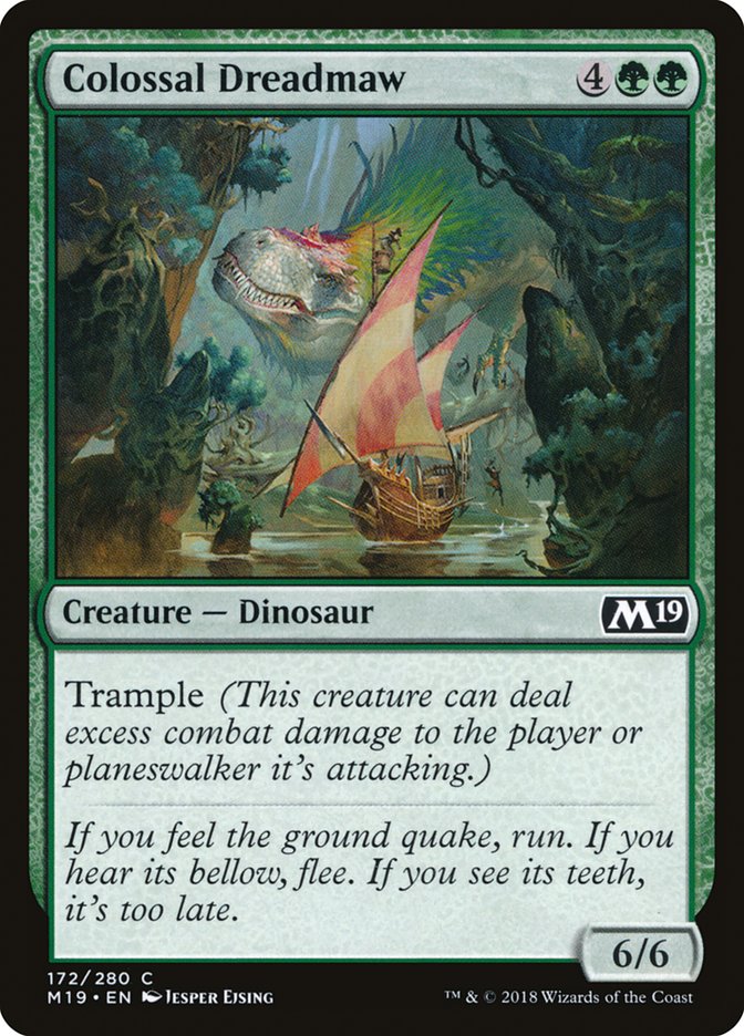 Colossal Dreadmaw [Core Set 2019] Magic: The Gathering