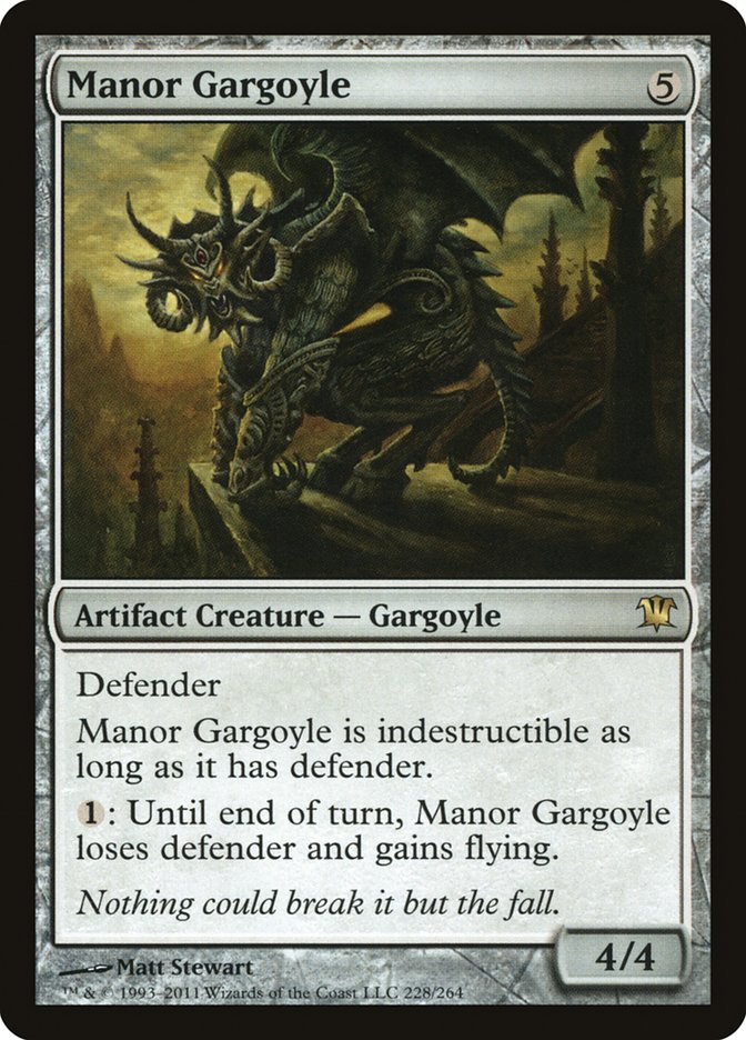 Manor Gargoyle [Innistrad] Magic: The Gathering