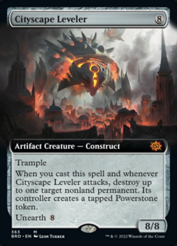 Cityscape Leveler (Extended Art) [The Brothers' War] Magic: The Gathering