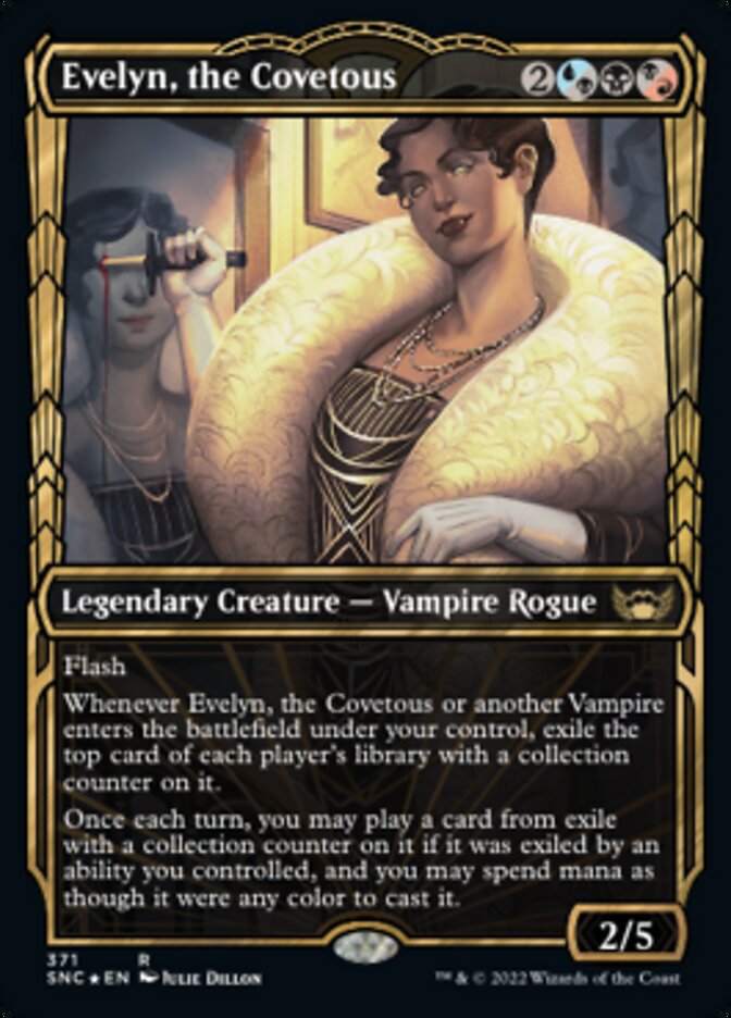Evelyn, the Covetous (Showcase Golden Age Gilded Foil) [Streets of New Capenna] Magic: The Gathering