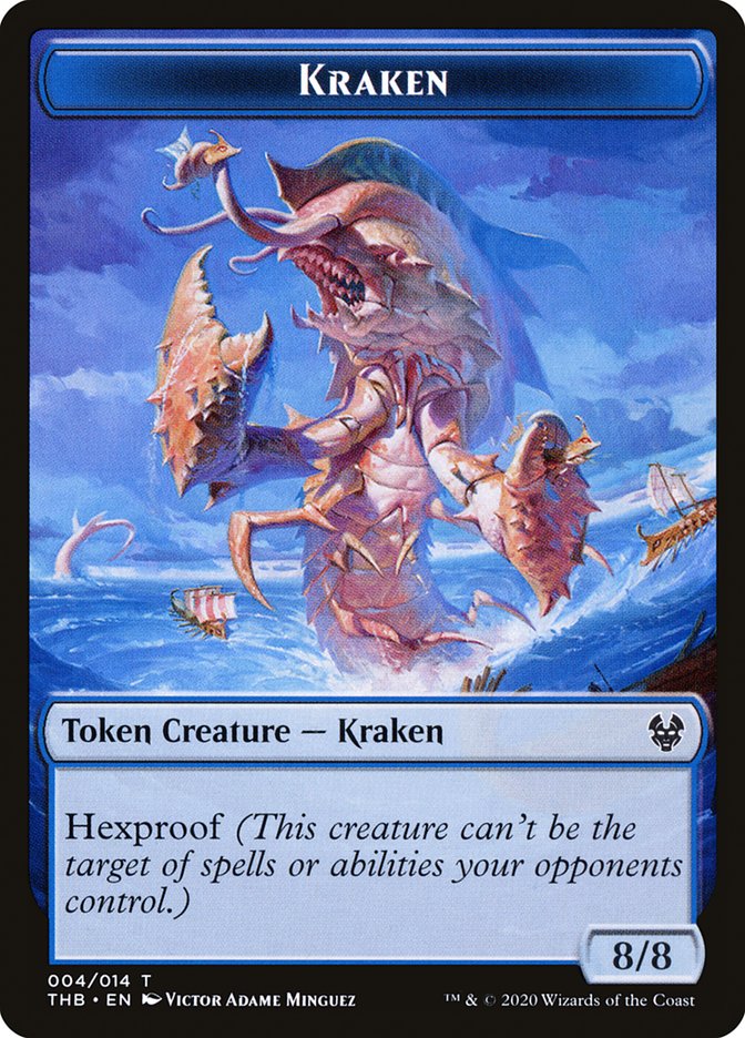Kraken Token [Theros Beyond Death Tokens] Magic: The Gathering