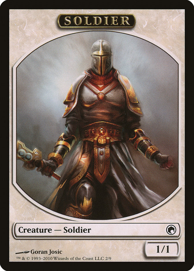 Soldier Token [Scars of Mirrodin Tokens] Magic: The Gathering
