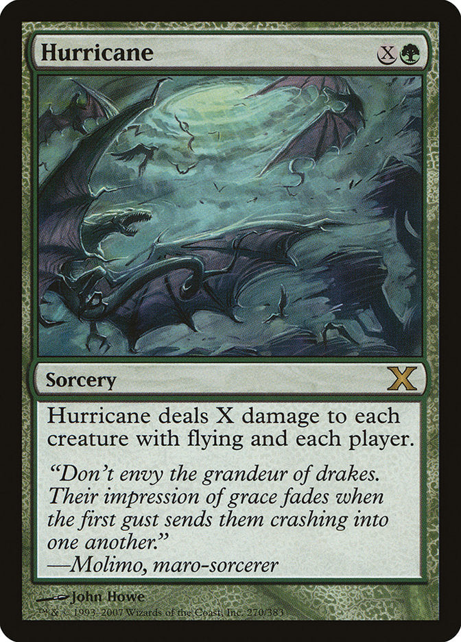 Hurricane [Tenth Edition] Magic: The Gathering