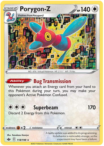 Porygon-Z (118/198) [Sword & Shield: Chilling Reign] Pokémon