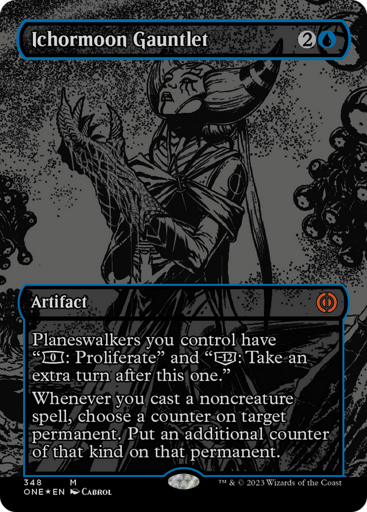 Ichormoon Gauntlet (Oil Slick Raised Foil) [Phyrexia: All Will Be One] Magic: The Gathering