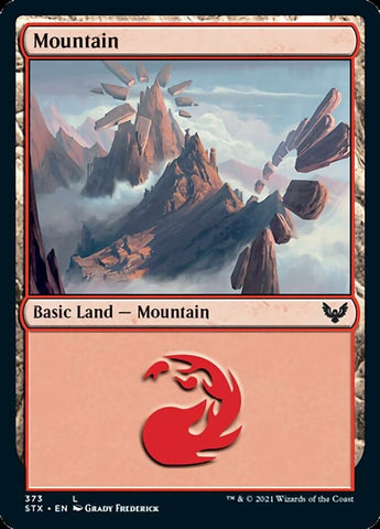 Mountain (373) [Strixhaven: School of Mages] Magic: The Gathering