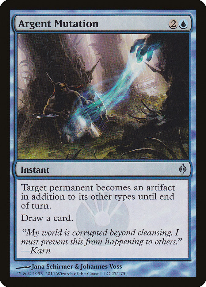 Argent Mutation [New Phyrexia] Magic: The Gathering