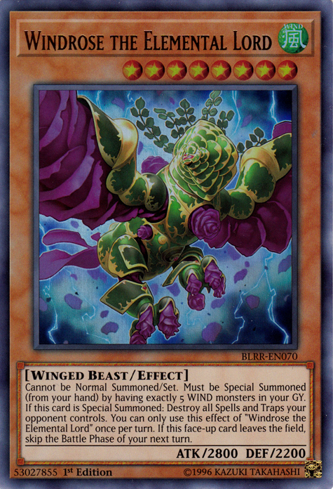 Windrose the Elemental Lord [BLRR-EN070] Ultra Rare Yu-Gi-Oh!