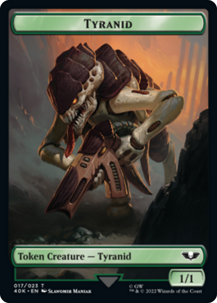 Tyranid (17) // Tyranid Gargoyle Double-Sided Token [Warhammer 40,000 Tokens] Magic: The Gathering