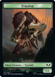 Tyranid (17) // Tyranid Gargoyle Double-Sided Token [Warhammer 40,000 Tokens] Magic: The Gathering