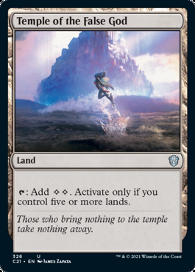 Temple of the False God [Commander 2021] Magic: The Gathering