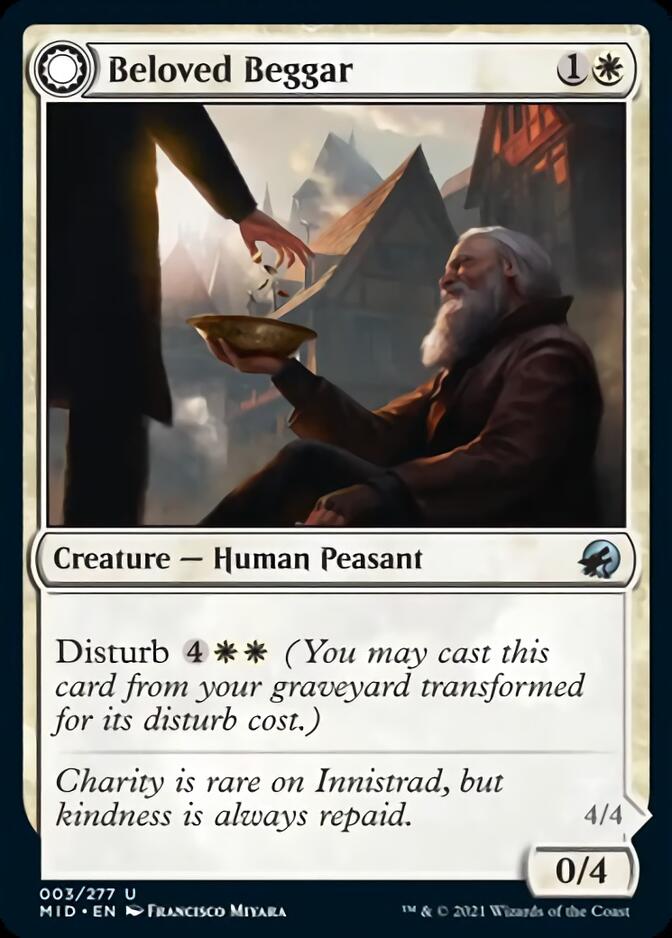 Beloved Beggar // Generous Soul [Innistrad: Midnight Hunt] Magic: The Gathering