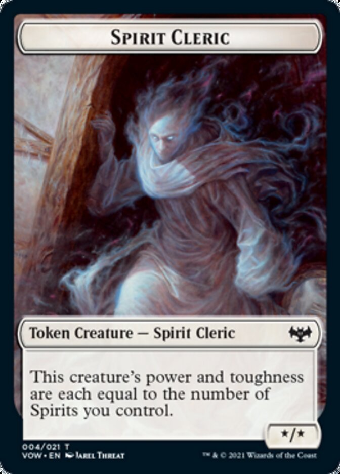Human (001) // Spirit Cleric Double-Sided Token [Innistrad: Crimson Vow Tokens] Magic: The Gathering