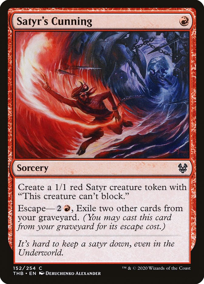 Satyr's Cunning [Theros Beyond Death] Magic: The Gathering