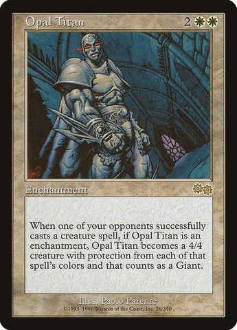Opal Titan [Urza's Saga] Magic: The Gathering