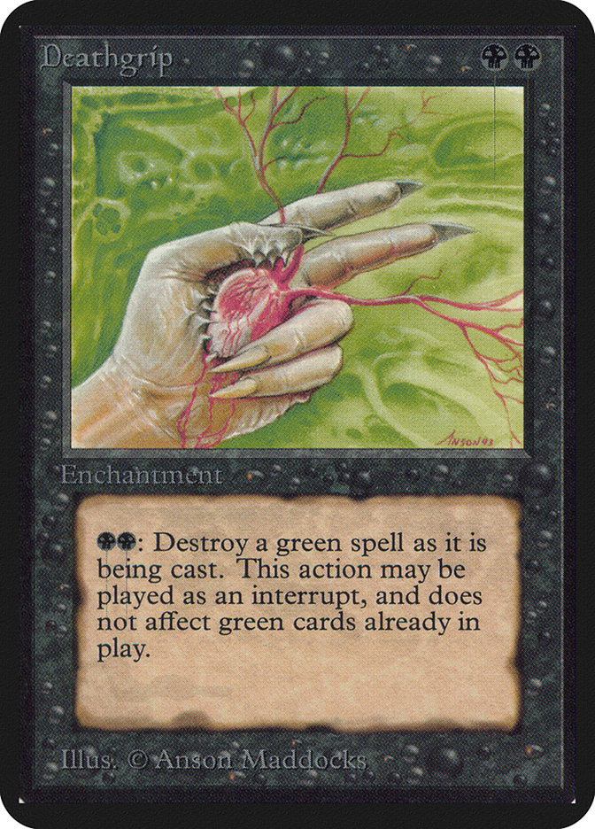 Deathgrip [Alpha Edition] Magic: The Gathering