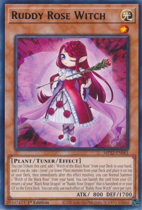 Ruddy Rose Witch [MP22-EN061] Rare Yu-Gi-Oh!