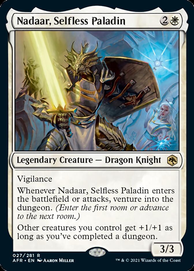 Nadaar, Selfless Paladin [Dungeons & Dragons: Adventures in the Forgotten Realms] Magic: The Gathering