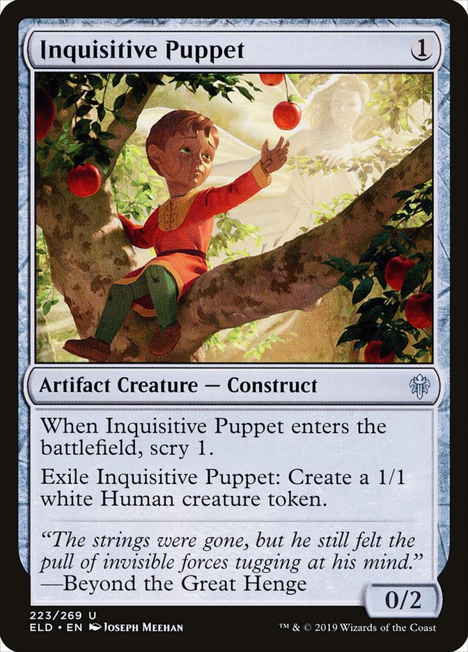 Inquisitive Puppet [Throne of Eldraine] Magic: The Gathering