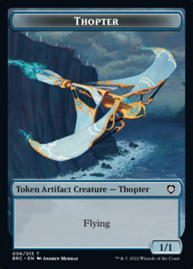 Copy // Thopter (006) Double-Sided Token [The Brothers' War Commander Tokens] Magic: The Gathering