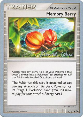 Memory Berry (110/127) (Stallgon - David Cohen) [World Championships 2009] Pokémon