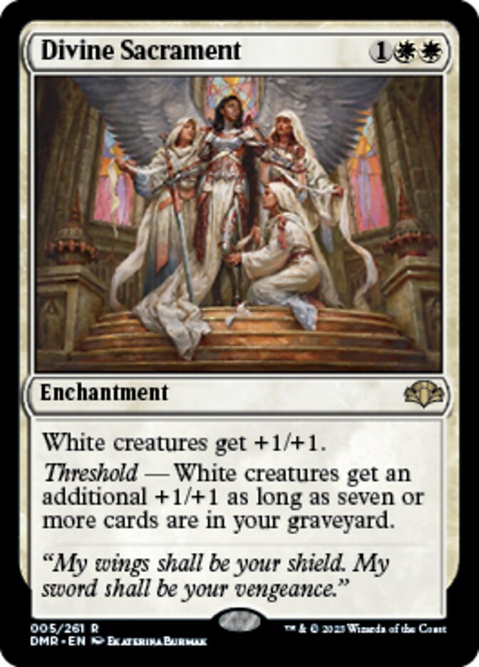 Divine Sacrament [Dominaria Remastered] Magic: The Gathering