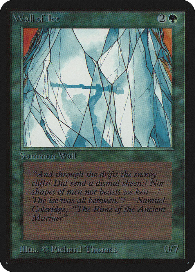 Wall of Ice [Alpha Edition] Magic: The Gathering