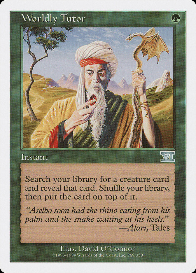 Worldly Tutor [Classic Sixth Edition] Magic: The Gathering