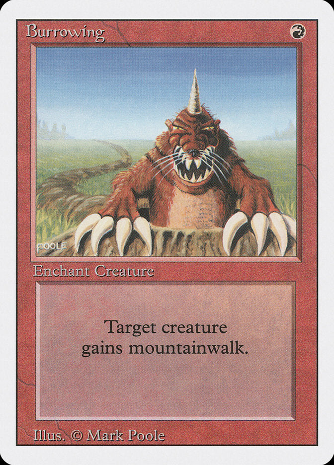Burrowing [Revised Edition] Magic: The Gathering