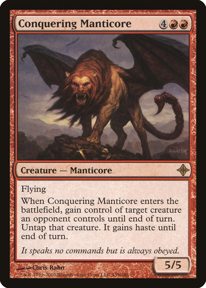 Conquering Manticore [Rise of the Eldrazi] Magic: The Gathering