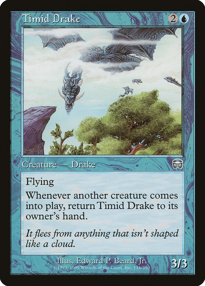 Timid Drake [Mercadian Masques] Magic: The Gathering