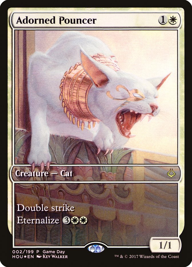 Adorned Pouncer (Game Day) [Hour of Devastation Promos] Magic: The Gathering