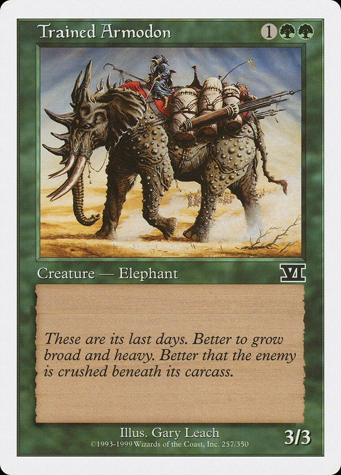 Trained Armodon [Classic Sixth Edition] Magic: The Gathering