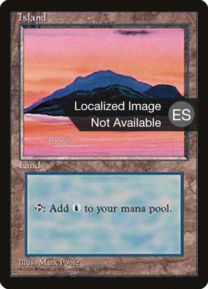 Island (C) [Fourth Edition (Foreign Black Border)] Magic: The Gathering