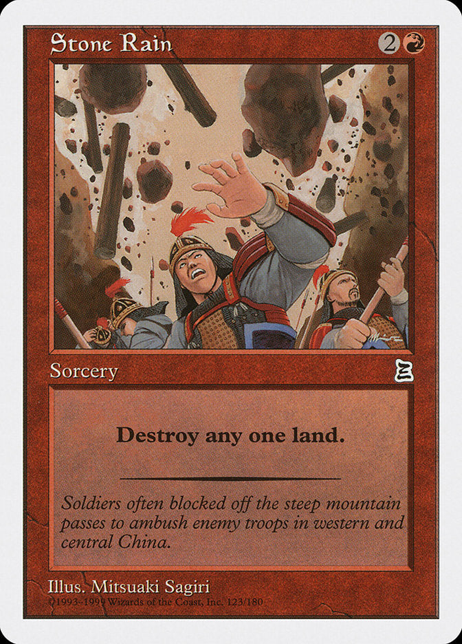 Stone Rain [Portal Three Kingdoms] Magic: The Gathering