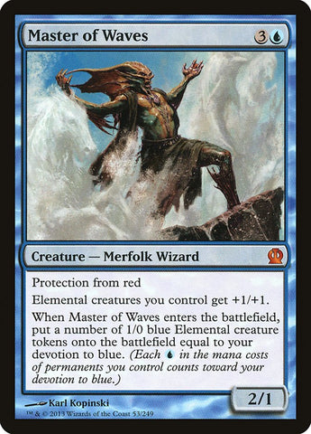 Master of Waves [Theros] Magic: The Gathering
