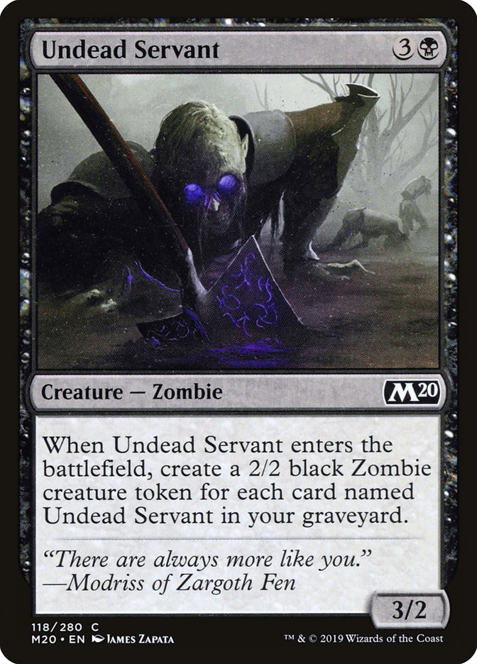 Undead Servant [Core Set 2020] Magic: The Gathering
