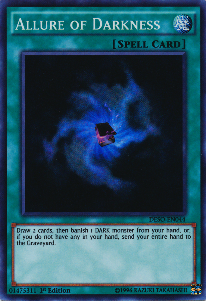Allure of Darkness [DESO-EN044] Super Rare Yu-Gi-Oh!
