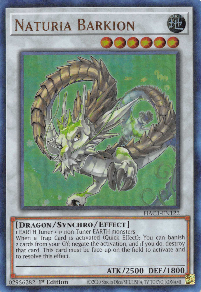 Naturia Barkion (Duel Terminal) [HAC1-EN122] Parallel Rare Yu-Gi-Oh!