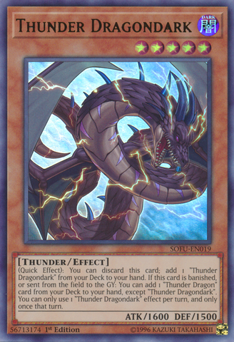 Thunder Dragondark [SOFU-EN019] Ultra Rare Yu-Gi-Oh!