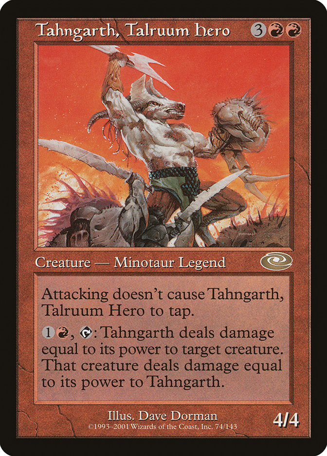 Tahngarth, Talruum Hero (Dave Dorman) [Planeshift] Magic: The Gathering